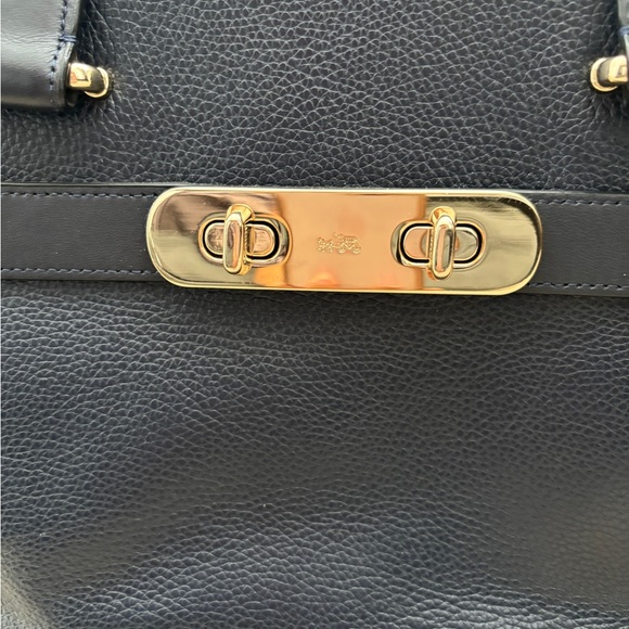Coach Navy Blue satchel bag - Picture 2 of 16